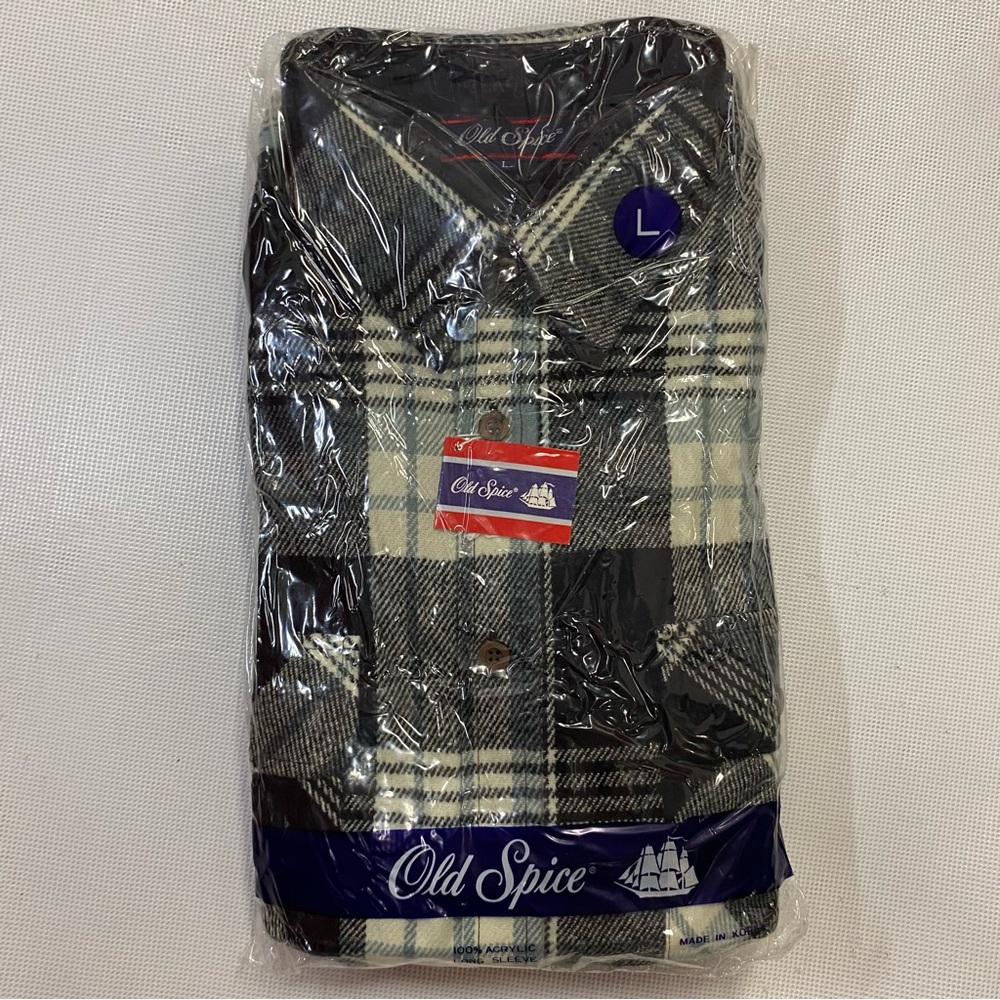 Men's Plaid Shirt - Black and White